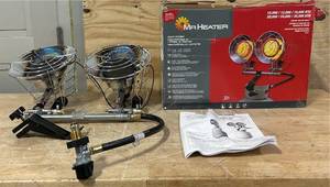 lot 8 image: Mr. Heater Tank-Top Propane Heater, Double Burner, 10,000-30,000 BTU, MH30TS #39829