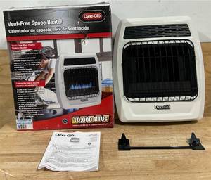 lot 10 image: 10,000 BTU Blue Flame Vent Free Natural Gas Thermostatic Wall Heater
