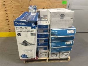 lot 17 image: DuraVent Pallet of Various Vents