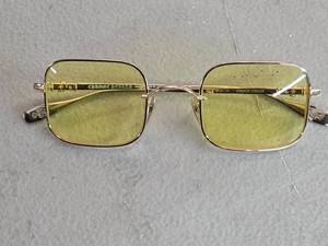 Chrome Hearts Chuck Model Square Gold Frame 45-23-135