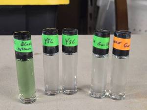 Lot of (5) Roll-On Perfumes - YSC Black Opium (x1), YSC (x2), Gucci Guilty (x2)