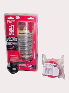 lot 4 image: Milwaukee  SDS Dust Trap Drilling Shroud  & SDS Plus Dust Trap Cup