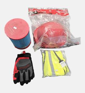 lot 9 image: Safety Lot from Milwaukee from a Hard Hat to gloves and more