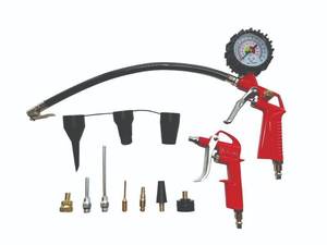 lot 38 image: Tool Shop  Pistol Grip Tire Inflator and Blow Gun Kit - 15 Piece