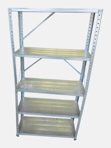 lot 73 image: Handymans 5 tier Metal Shelf