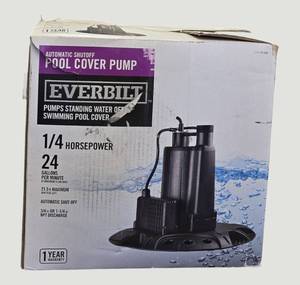 lot 95 image: Everbilt Automatic Pool Cover Pump 14HP 24GPM 115V Model HDPCP25