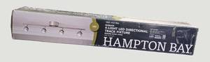 lot 102 image: Hampton Bay 4-Light LED Track Fixture in brushed nickel,