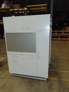 lot 3 image: Garage Storage Cabinet with Hanging Storage - 48 x 20 x 70