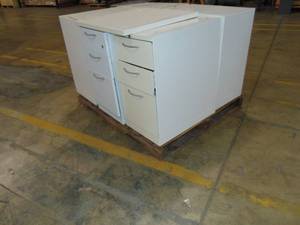 lot 28 image: 5 AllSteel Garage Storage Cabinets with Full Extension Slides 23X15X28