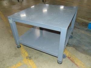 lot 44 image: Heavy Duty Metal Rolling Cart with Feet 27x27x20