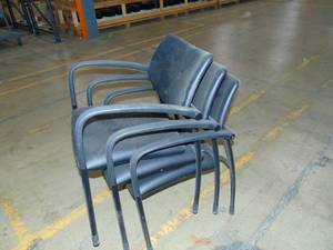 lot 50 image: 3 Stacking Chairs
