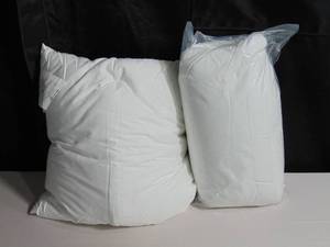 lot 24 image: 2 Pack White Cotton Throw Decor Pillow Insert 21sq.