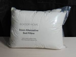 lot 36 image: 2 Pack Soft Down Alternative Bed Pillow - StandardQueen  BOKSER HOME