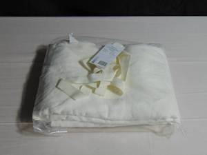 lot 59 image: 100% French Linen Sheet Set - Cal King - White  BOKSER HOME