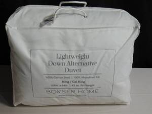 lot 65 image: Duvet Comforter Insert - KingCal King - Lightweight  BOKSER HOME