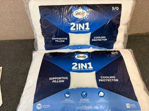 lot 2 image: 2 Sealy Cooling Pilows