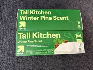 lot 11 image: 2 X 25Ct Packs Of Tall Kitchen Garbage Bags