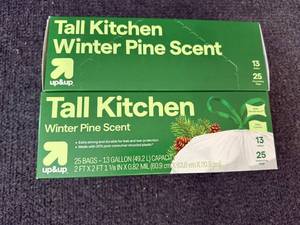 lot 13 image: 2 X 25Ct Packs Of Tall Kitchen Garbage Bags