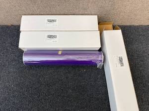 lot 26 image: 3 Rolls Of Purple Heat Press Transfer Vinyl