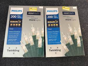 lot 63 image: 2 Packs Of Philips Twinkling Mini Lights