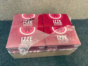lot 128 image: 4 X 6Ct Packs Of Izze Sparkling Blackberry Juice