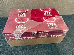 lot 130 image: 4 X 6Ct Packs Of Izze Sparkling Blackberry Juice