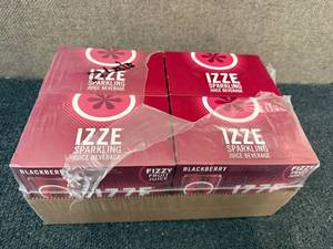 lot 132 image: 4 X 6Ct Packs Of Izze Sparkling Blackberry Juice