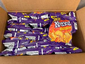 lot 145 image: Box Of Takis Habenero Kettle Chips