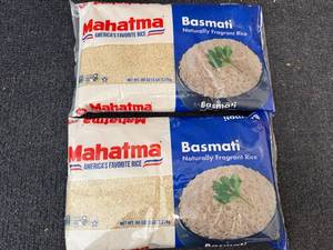 lot 200 image: 2 X 5Lb Bags Of Mahatma Basmati Rice