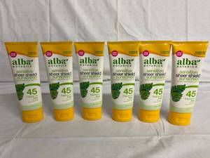 lot 301 image: 6 Bottles of Alba Botanical Sunscreen 45 SPF