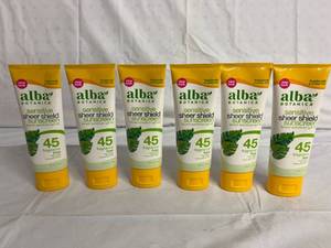 lot 302 image: 6 Bottles of Alba Botanical Sunscreen 45 SPF