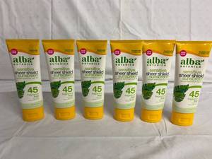 lot 303 image: 6 Bottles of Alba Botanical Sunscreen 45 SPF