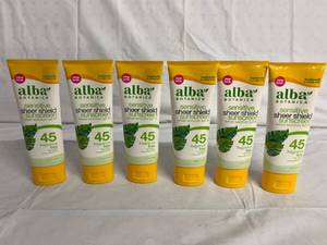 lot 305 image: 6 Bottles of Alba Botanical Sunscreen 45 SPF