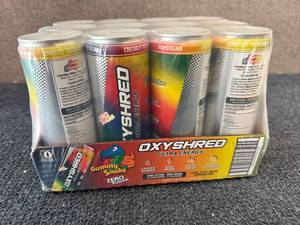 lot 110 image: 12ct Pack Oxyshred Energy Drink