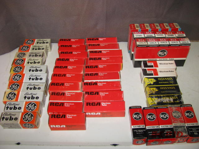 lot 1 image: NOS electronic tubes