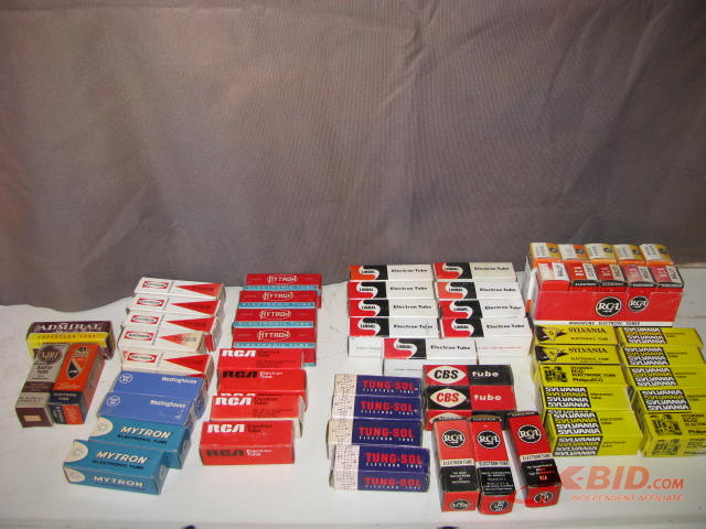lot 2 image: NOS electronic tubes