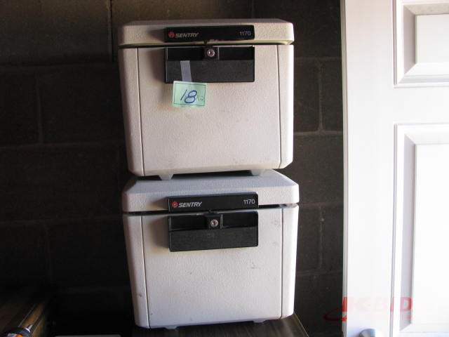 lot 18 image: Two sentry lockboxes