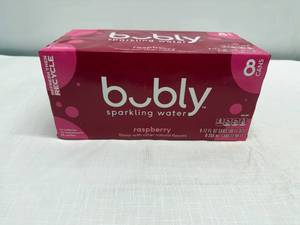 lot 35 image: SSS. 4x 8pk Bubly-Raspberry