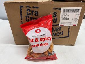 lot 39 image: SSS. 24ct Circle K Hot & Spicy Pork Rinds
