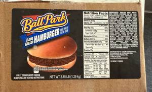 lot 358 image: CC. 2x12 Ball Park Flame Grilled Hamburgers