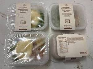 lot 274 image: K. 4ct Everything Spiced Salmon with Mashed Potatoes & Green Beans