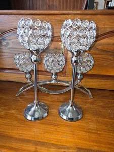 lot 15 image: Three Piece Candle Holders, Holds Five Candles