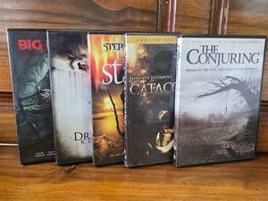 lot 55 image: Scary Movies DVD- Conjuring, Catacombs, The Stand, Dracula Reborn, Big Ledend