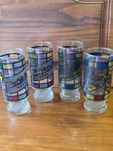 lot 102 image: Beer Glasses, Miller, Falstaff, and Two Black Label Beer