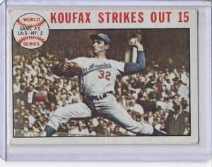 lot 6 image: 1964 Topps Sandy Koufax, #136