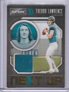 lot 12 image: 2021 Trevor Lawrence Panini Playbook Patch RC