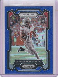 lot 14 image: 2024 Marvin Harrison Jr. Panini Blue Prizm RC #93199