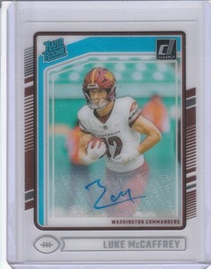 lot 17 image: 2024 Luke McCaffrey Clearly Donruss Auto RC