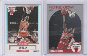 lot 18 image: 1990 Michael Jordan - Hoops and Fleer