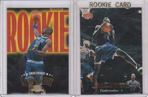 1995-96 Kevin Garnett UD and Skybox RCs